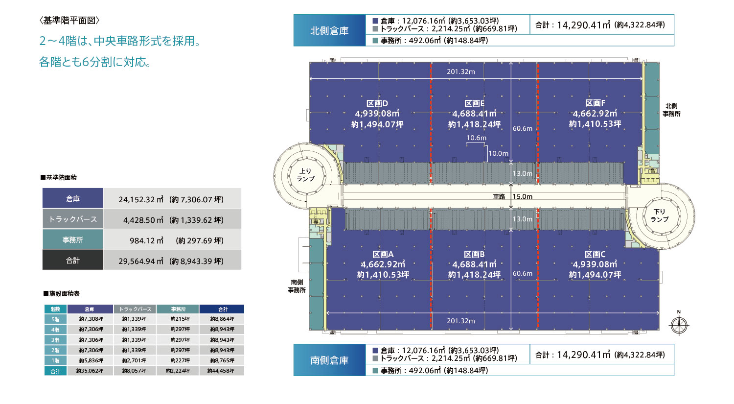 ２〜4階平面図